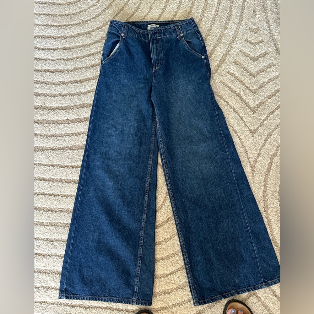 Free people wide leg jeans size 27